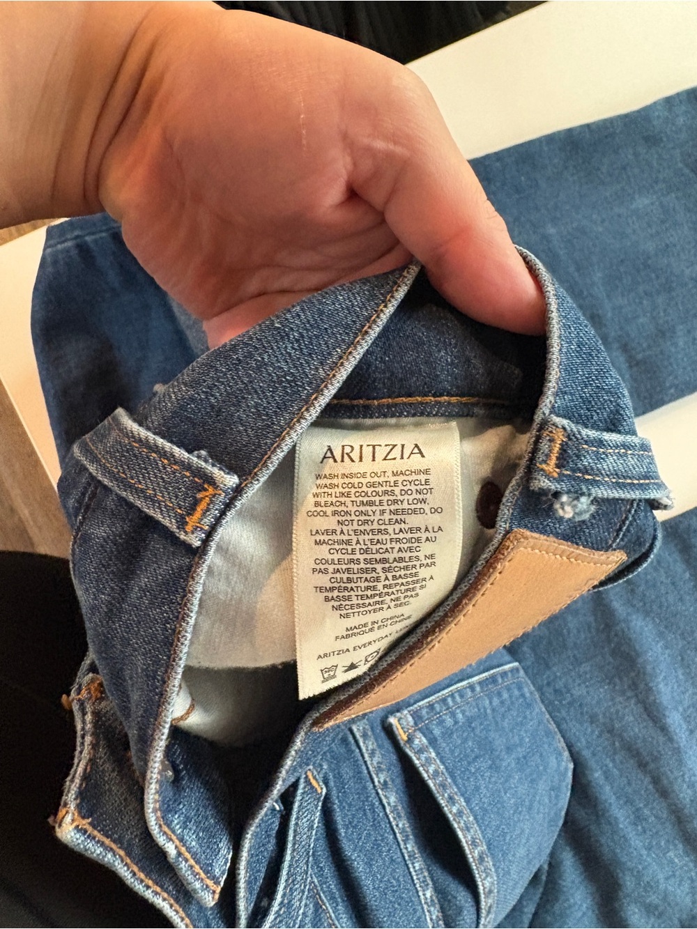 Denim Forum The Arlo Hi-Rise Straight Jean - Picture 7 of 7